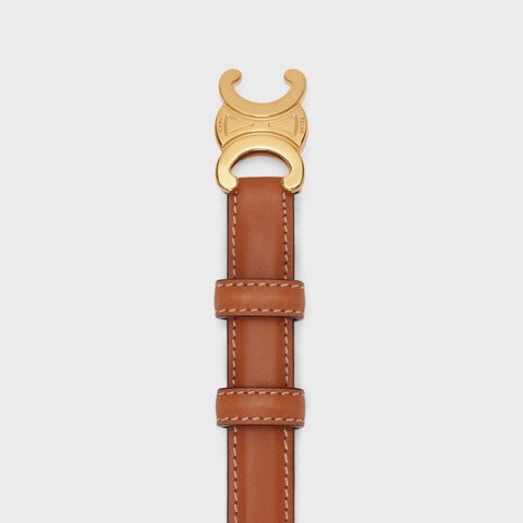 Small Triomphe Belt in Natural Calfskin - Image 3